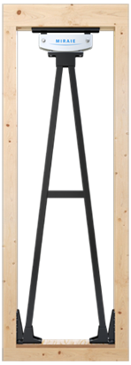 1階に4ヵ所※設置するだけで制震効果が得られます。